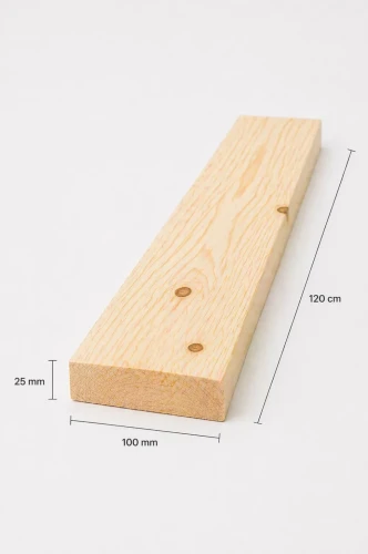 PÓŁKA SOSNA NATURALNA SĘCZNA 25x100(mm)x120(cm)