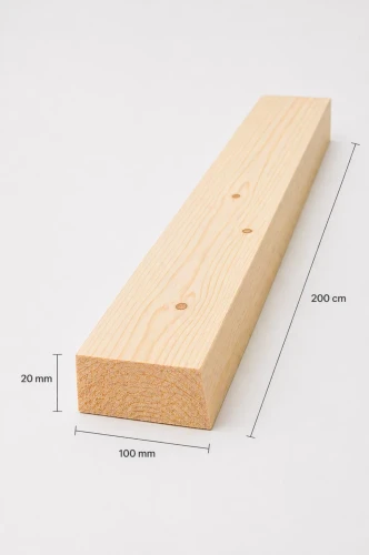 KANTÓWKA PROSTOKĄTNA SOSNA 20x100mmx200cm