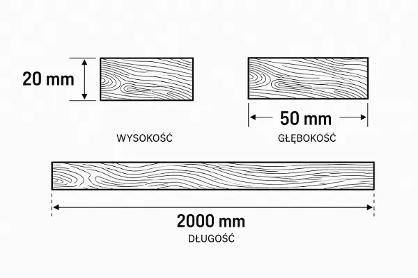 KANTÓWKA PROSTOKĄTNA SOSNA 20 x 50mm x 200cm.webp