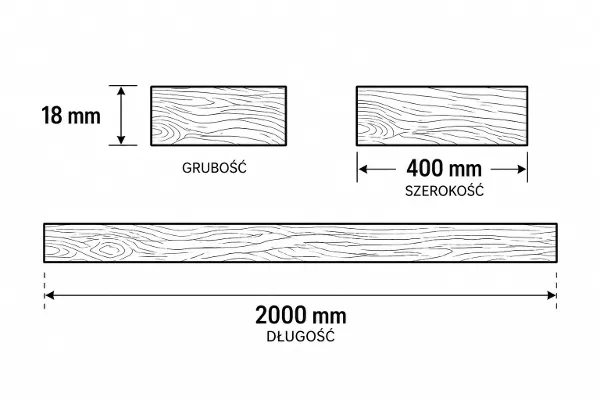 KANTÓWKA PROSTOKĄTNA SOSNA 58x70(mm)x240(cm)